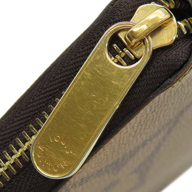 ルイヴィトン LOUIS VUITTON ジッピーウォレット M69353 モノグラムリバース モノグラムジャイアントリバースキャンバス 長財布 ゴールド金具 茶 ラウンドファスナー