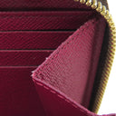 ルイヴィトン LOUIS VUITTON ジッピーウォレット M41895 フューシャ モノグラムキャンバス 長財布 ゴールド金具 茶 ラウンドファスナー