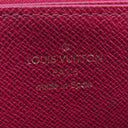 ルイヴィトン LOUIS VUITTON ジッピーウォレット M41895 フューシャ モノグラムキャンバス 長財布 ゴールド金具 茶 ラウンドファスナー