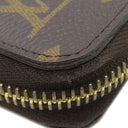 ルイヴィトン LOUIS VUITTON ジッピーウォレット M41895 フューシャ モノグラムキャンバス 長財布 ゴールド金具 茶 ラウンドファスナー