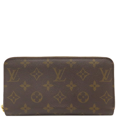 ルイヴィトン LOUIS VUITTON ジッピーウォレット M42616 ブラウン モノグラムキャンバス 長財布 ゴールド金具 茶 ラウンドファスナー