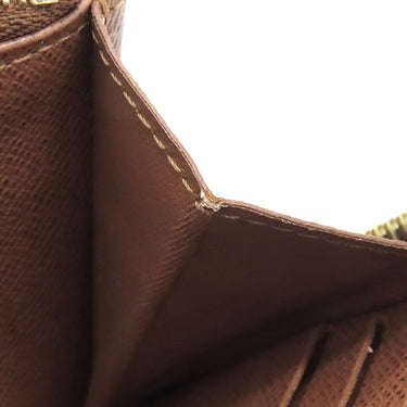 ルイヴィトン LOUIS VUITTON ジッピーウォレット M42616 ブラウン モノグラムキャンバス 長財布 ゴールド金具 茶 ラウンドファスナー