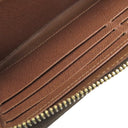 ルイヴィトン LOUIS VUITTON ジッピーウォレット M42616 ブラウン モノグラムキャンバス 長財布 ゴールド金具 茶 ラウンドファスナー