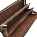 ルイヴィトン LOUIS VUITTON ジッピーウォレット M42616 ブラウン モノグラムキャンバス 長財布 ゴールド金具 茶 ラウンドファスナー