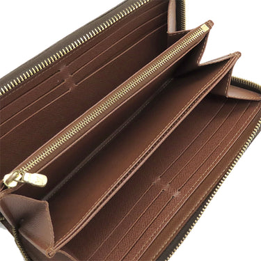 ルイヴィトン LOUIS VUITTON ジッピーウォレット M42616 ブラウン モノグラムキャンバス 長財布 ゴールド金具 茶 ラウンドファスナー