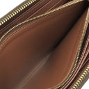 ルイヴィトン LOUIS VUITTON ジッピーウォレット M42616 ブラウン モノグラムキャンバス 長財布 ゴールド金具 茶 ラウンドファスナー