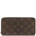 ルイヴィトン LOUIS VUITTON ジッピーウォレット M42616 ブラウン モノグラムキャンバス 長財布 ゴールド金具 茶 ラウンドファスナー