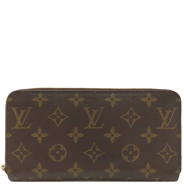 ルイヴィトン LOUIS VUITTON ジッピーウォレット M42616 ブラウン モノグラムキャンバス 長財布 ゴールド金具 茶 ラウンドファスナー