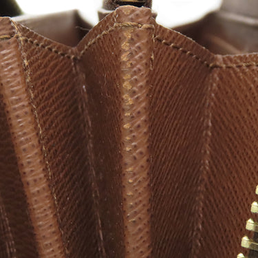 ルイヴィトン LOUIS VUITTON ジッピーウォレット M42616 ブラウン モノグラムキャンバス 長財布 ゴールド金具 茶 ラウンドファスナー