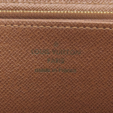 ルイヴィトン LOUIS VUITTON ジッピーウォレット M42616 ブラウン モノグラムキャンバス 長財布 ゴールド金具 茶 ラウンドファスナー