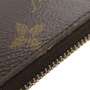 ルイヴィトン LOUIS VUITTON ジッピーウォレット M42616 ブラウン モノグラムキャンバス 長財布 ゴールド金具 茶 ラウンドファスナー