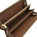 ルイヴィトン LOUIS VUITTON ジッピーウォレット M42616 ブラウン モノグラムキャンバス 長財布 ゴールド金具 茶 ラウンドファスナー