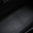 エルメス HERMES ケリー28 外縫い ブラック ボックスカーフ 2WAYバッグ ゴールド金具 黒