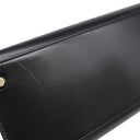 エルメス HERMES ケリー28 外縫い ブラック ボックスカーフ 2WAYバッグ ゴールド金具 黒