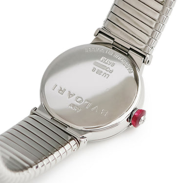 腕時計 ブルガリ BVLGARI ルチェア LVCEA トゥボガス LU28BSS/12T クオーツ レディース 純正ダイヤ ブラック 黒