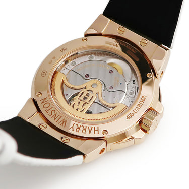 腕時計 ハリーウィンストン Harry Winston オーシャン バイレトログラード 400/UABI36RL.MD/D3.1 自動巻き レディース K18RG無垢 純正ダイヤ