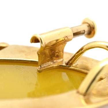 エルヴィン・ポーリー Erwin Pauly カメオ イエローゴールド×シェルホワイト K18YG ダイヤモンド シェル ブローチ シェル K18YG ダイヤ 3P