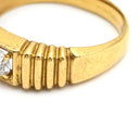 ノンブランド NON BRAND ダイヤモンド 0.327ct リング イエローゴールド K18YG ダイヤモンド リング 指輪 1P 1粒 18K 750 YG 20号