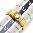 ノンブランド NON BRAND ダイヤモンド 0.327ct リング イエローゴールド K18YG ダイヤモンド リング 指輪 1P 1粒 18K 750 YG 20号