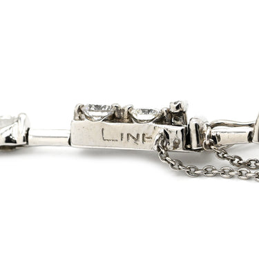 デビアス DE BEERS ライン ホワイトゴールド K18WG ダイヤモンド ブレスレット Au750 18K ダイヤモンド LINE