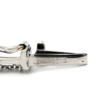 デビアス DE BEERS ライン ホワイトゴールド K18WG ダイヤモンド ブレスレット Au750 18K ダイヤモンド LINE