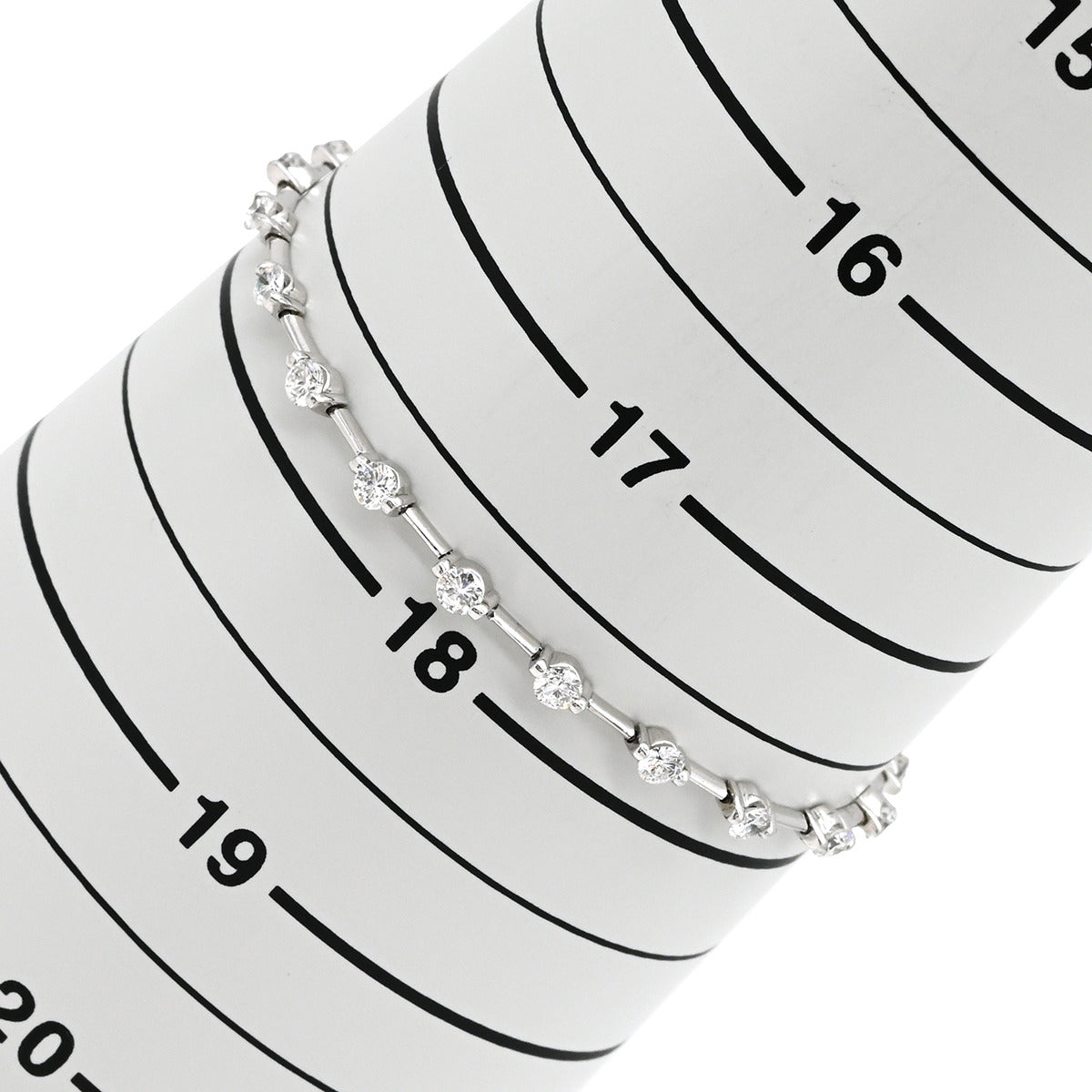 デビアス DE BEERS ライン ホワイトゴールド K18WG ダイヤモンド