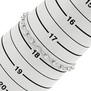 デビアス DE BEERS ライン ホワイトゴールド K18WG ダイヤモンド ブレスレット Au750 18K ダイヤモンド LINE