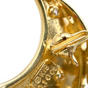 ミキモト MIKIMOTO 三日月 イエローゴールド K18YG ダイヤモンド ブローチ 月モチーフ