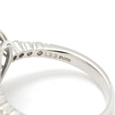 ノンブランド NON BRAND ブルーサファイア ダイヤリング プラチナシルバー Pt950 サファイア ダイヤモンド リング 指輪 ロイヤルブルー 青 12号