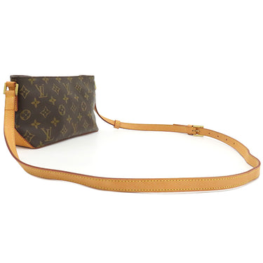 ルイヴィトン LOUIS VUITTON トロター M51240 モノグラム モノグラムキャンバス ショルダーバッグ ゴールド金具 茶 斜め掛け