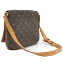 ルイヴィトン LOUIS VUITTON ミュゼットタンゴ ショート M51257 モノグラム モノグラムキャンバス ショルダーバッグ ゴールド金具 茶 肩掛け