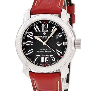 腕時計 ヴァシュロン・コンスタンタン VACHERON CONSTANTIN マルタ ラージカレンダー 42015/000G-8903 自動巻き メンズ K18WG無垢 ブラック 黒