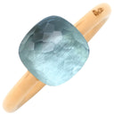 ポメラート Pomellato ヌード リング PAB4030 ブルーXイエローゴールド K18YG ブルートパーズ #53 リング 指輪 Au750 18K 18金 YG ヌードプチ 11号