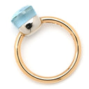 ポメラート Pomellato ヌード リング PAB4030 ブルーXイエローゴールド K18YG ブルートパーズ #53 リング 指輪 Au750 18K 18金 YG ヌードプチ 11号