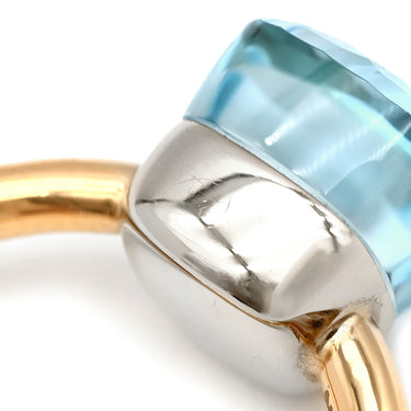 ポメラート Pomellato ヌード リング PAB4030 ブルーXイエローゴールド K18YG ブルートパーズ #53 リング 指輪 Au750 18K 18金 YG ヌードプチ 11号