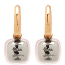 ポメラート Pomellato ヌード リング POB4010-O6000-BRCQR ピンク×ピンクゴールド×ホワイトゴールド K18PG K18WG ブラウンダイヤモンド ローズクォーツ ピアス Au750 18K 18金 RG WG ローズクォーツ ブラウンダイヤ