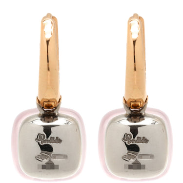 ポメラート Pomellato ヌード リング POB4010-O6000-BRCQR ピンク×ピンクゴールド×ホワイトゴールド K18PG K18WG ブラウンダイヤモンド ローズクォーツ ピアス Au750 18K 18金 RG WG ローズクォーツ ブラウンダイヤ