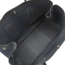 エルメス HERMES ガーデンパーティーPM デニムフォンセ トワルアッシュ レザー トートバッグ シルバー金具 紺 黒 トワルH リカラー有