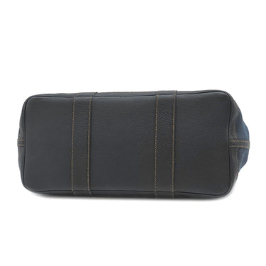 エルメス HERMES ガーデンパーティーPM デニムフォンセ トワルアッシュ レザー トートバッグ シルバー金具 紺 黒 トワルH リカラー有