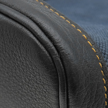 エルメス HERMES ガーデンパーティーPM デニムフォンセ トワルアッシュ レザー トートバッグ シルバー金具 紺 黒 トワルH リカラー有