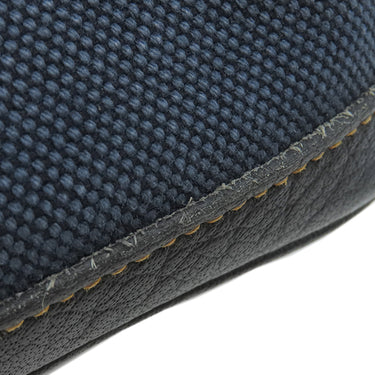 エルメス HERMES ガーデンパーティーPM デニムフォンセ トワルアッシュ レザー トートバッグ シルバー金具 紺 黒 トワルH リカラー有