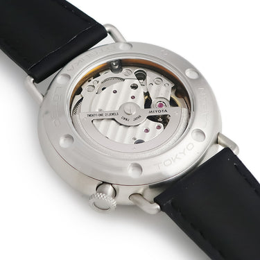 腕時計 大塚ローテック OTSUKA LOTEC 7.5号 自動巻き メンズ ジャンピングアワー ステンレススチール シルバー 3窓