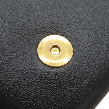 ルイヴィトン LOUIS VUITTON ポシェットクッサン M82116 ブラック ラムレザー 2WAYバッグ ゴールド金具 黒 チェーンショルダー クラッチ