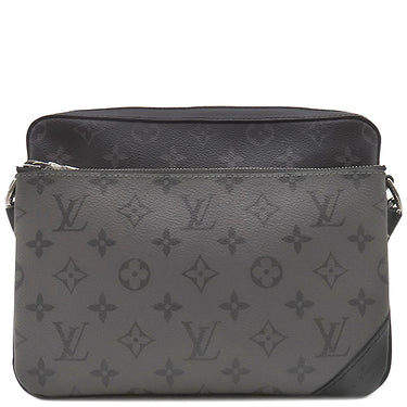 ルイヴィトン LOUIS VUITTON トリオ メッセンジャー M69443 モノグラムエクリプス モノグラムエクリプス キャンバス モノグラムエクリプス リバース キャンバス ショルダーバッグ ガンメタル金具 黒 グレー