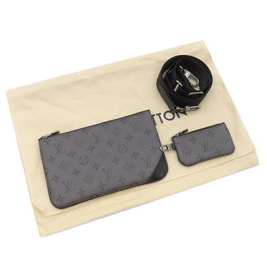 ルイヴィトン LOUIS VUITTON トリオ メッセンジャー M69443 モノグラムエクリプス モノグラムエクリプス キャンバス モノグラムエクリプス リバース キャンバス ショルダーバッグ ガンメタル金具 黒 グレー