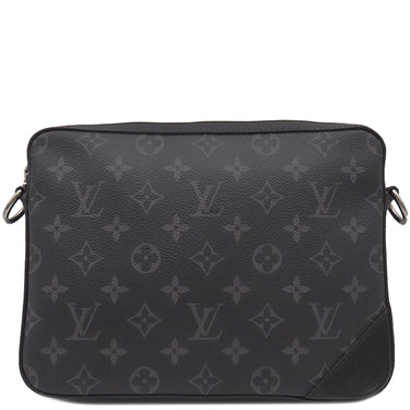 ルイヴィトン LOUIS VUITTON トリオ メッセンジャー M69443 モノグラムエクリプス モノグラムエクリプス キャンバス モノグラムエクリプス リバース キャンバス ショルダーバッグ ガンメタル金具 黒 グレー