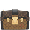 ルイヴィトン LOUIS VUITTON トランククラッチ M43596 モノグラム×モノグラムリバース モノグラムキャンバス モノグラムリバースキャンバス 2WAYバッグ ゴールド金具 斜め掛け ショルダー 茶
