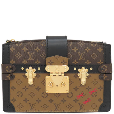 ルイヴィトン LOUIS VUITTON トランククラッチ M43596 モノグラム×モノグラムリバース モノグラムキャンバス モノグラムリバースキャンバス 2WAYバッグ ゴールド金具 斜め掛け ショルダー 茶