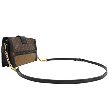 ルイヴィトン LOUIS VUITTON トランククラッチ M43596 モノグラム×モノグラムリバース モノグラムキャンバス モノグラムリバースキャンバス 2WAYバッグ ゴールド金具 斜め掛け ショルダー 茶