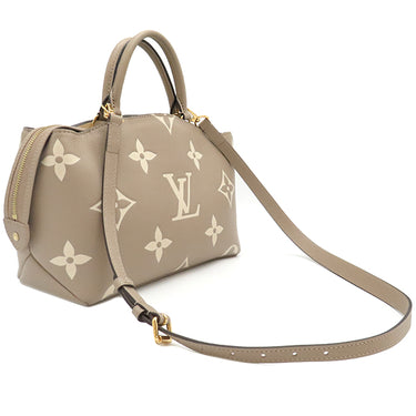 ルイヴィトン LOUIS VUITTON プティ パレ PM M58914 トゥルトレール クレーム モノグラムアンプラント 2WAYバッグ ゴールド金具 ハンドバッグ ショルダー バイカラー